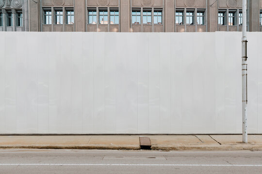 Blank Billboard Mockup on Street Wall