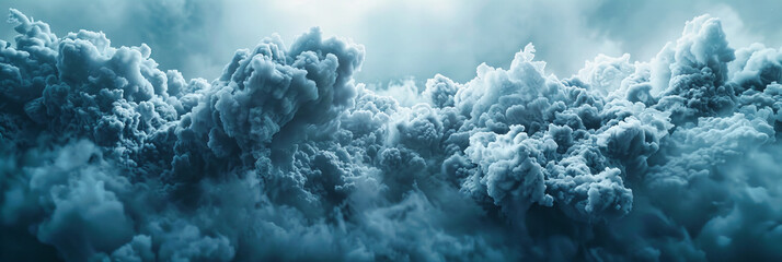 Cloudscape with Dramatic Weather, Natures Beauty in Sky and Clouds, Environment and Climate in Stunning View