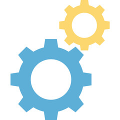 Cogwheel icon which can easily edit and modify