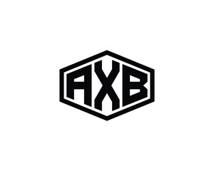 AXB Logo design vector template