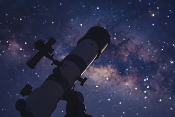 Teleskop am Nachthimmel: Sternenbeobachtung im Weltraum