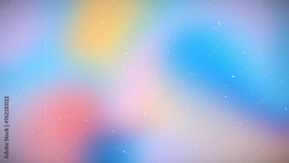 Poster Textured gradient animation with artifacts and noise, colorful retro background, old meets new