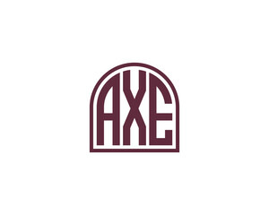 AXE logo design vector template
