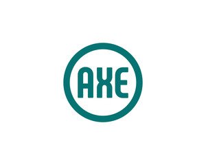 AXE logo design vector template