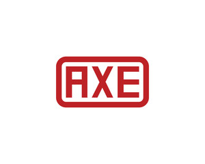 AXE logo design vector template