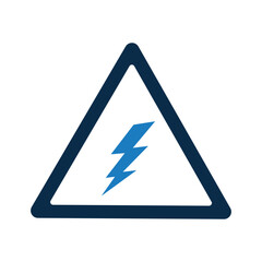 Elemental, thunder, lightning icon.Simple color vector.