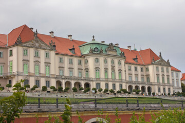 Naklejka premium 15th century royal palace in Warsaw, Poland