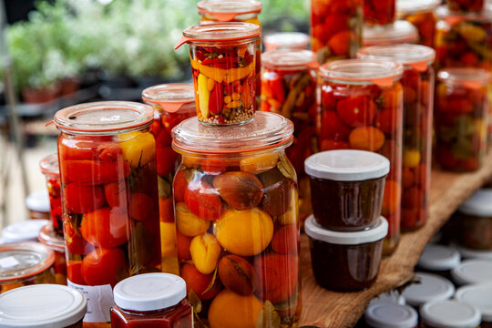 Glasses with boiled down Vegetables