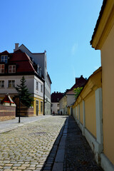 Street on the Cathedral Island. Wroclaw, Poland