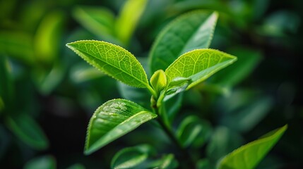 Obraz premium Green sprout against the background of nature. Concept for Earth Day celebration.