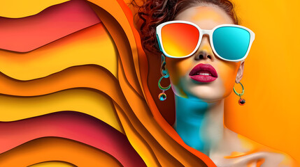 Revitalizing Paper Collage: Vibrant Retro Trends Revived through Artistic Generative AI Illustrations