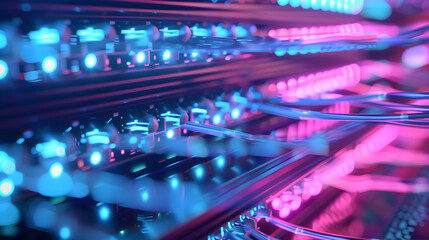 Interconnected Digital Network: A Visual Representation of a Communication Group's Connection and Collaboration