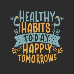 Obraz premium World Health Day t-shirt design template. Health day lettering. World health day quotes typography