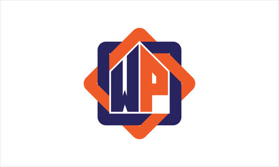 WP real estate logo design vector template.