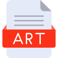 ART File Format Vector Icon Design