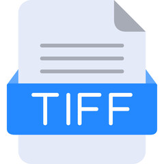 TIFF File Format Vector Icon Design