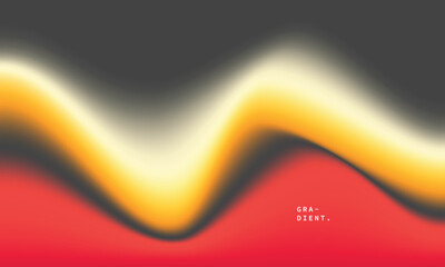 Abstract and wavy gradient mesh background. Colorful fluid color gradation backdrop. Blurred poster or banner design for branding, presentation, promotion, or catalog.