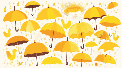 Fototapeta na wymiar Umbrella vector illustration flat vector isolated
