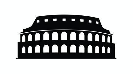 Vector Colosseum Glyph Icon Design flat vector 