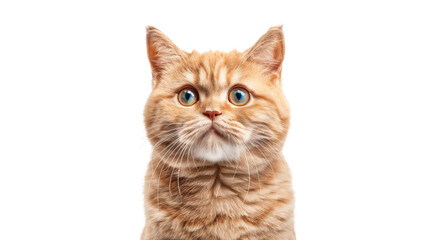 Fototapeta premium Cute funny cat. PNG file of isolated cutout object on transparent background.