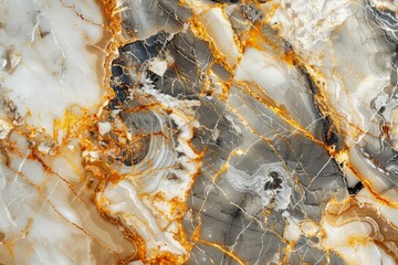 Exquisite High-Resolution Marble Texture with Elegant Gold Veins for Luxury Background or Wallpaper Design
