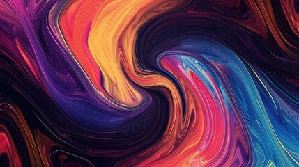 Vivid Swirls of Marble Color for Artistic Background