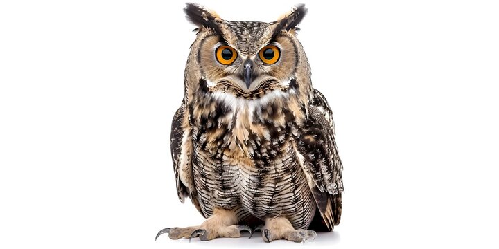 the regal presence of an owl, a nocturnal predator known for its wisdom and keen senses