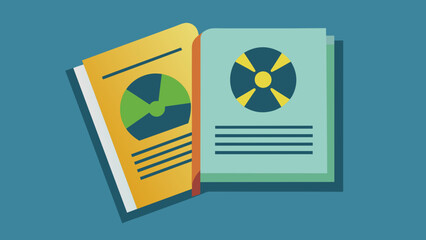 A closeup of a radiation safety manual od to a page outlining the different types of radiation and their potential hazards in the radiology - obrazy, fototapety, plakaty
