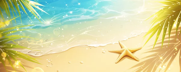 Foto op Plexiglas Starfish on the beach, Summer vacation theme © FATHOM