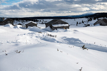 Winterstimmung im norwegischen Ort Öksendal. Das Gebiet ist ein Paradies für Skilangläufer