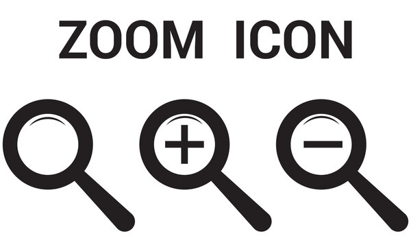 Tool icon Zoom computer, ui, photo or image. Vector illustration for the web design.