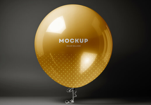 Helium Balloons Mockup Generated with AI