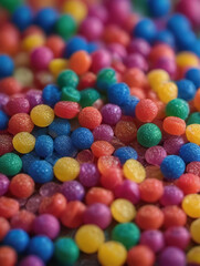 Fototapeta na wymiar Colorful Plastic Granules
