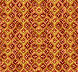 Seamless repeating fabric pattern, colorful design.