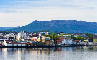 View of STAVANGER, FjordSailing, Stavanger, Boknafjorden, Norway, Europe - obrazy, fototapety, plakaty