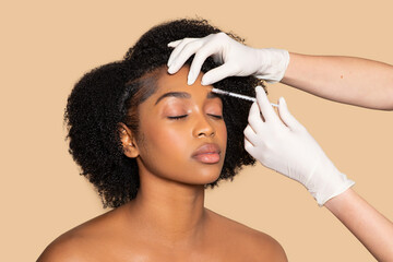 Serene beauty treatment, brow care with precision