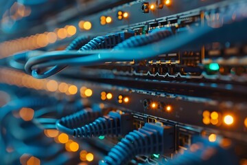 Innovative Technology Revolutionizing Global Networks with Secure and Reliable Data Storage. Concept Technology, Innovation, Global Networks, Data Storage, Security