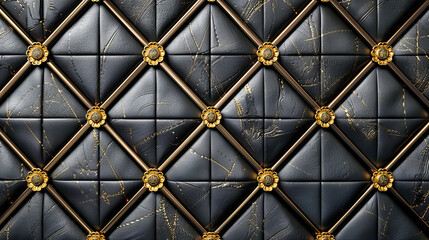 Vintage Leather Texture, Luxurious Sofa Material in Closeup, Design and Upholstery Background