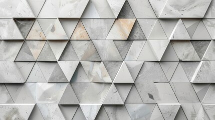 Gray gray white triangular cement concrete stone mosaic tiles