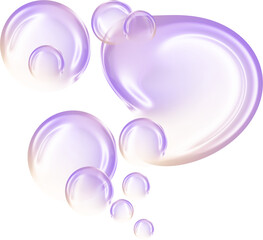 Pastel Liquid Bubble Soap Transparent