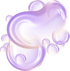 Pastel Liquid Bubble Soap Transparent