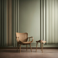 Fototapeta na wymiar design scene with a chair