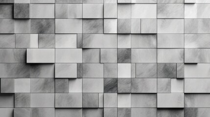 A black and white photo of a wall made of squares. Great for backgrounds or architectural themes