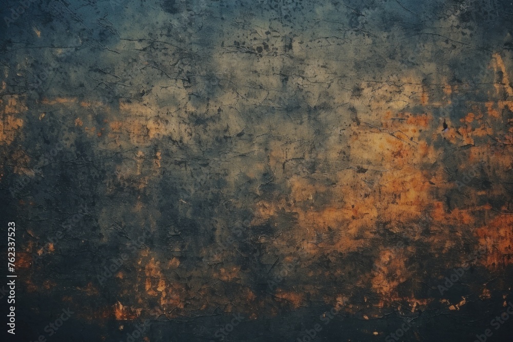 Poster A weathered wall with a clock, suitable for time-related concepts
