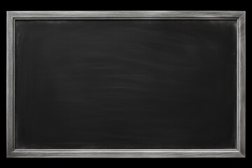 White framed blackboard on black background, perfect for educational or business concepts