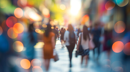 blur abstract people background.