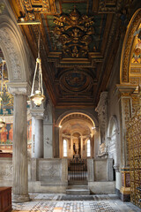 Interior of Basilica of San Clemente in Rome, Italy	
 - obrazy, fototapety, plakaty