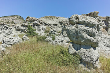 Rock formation The Stone Dolls of Kuklica, North Macedonia