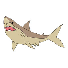 Colorful Shark Clipart for Lovers of Aquatic Animals, Underwater Creatures, and Sea Life