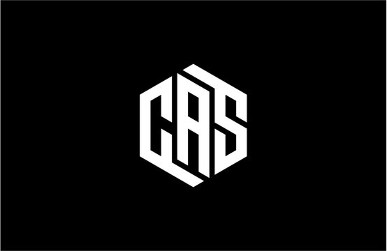 CAS creative letter logo design vector icon illustration